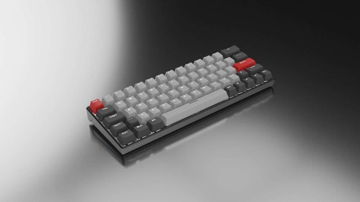 OCPC ZRM-61 ZERO MINI Gaming Keyboard Light Grey