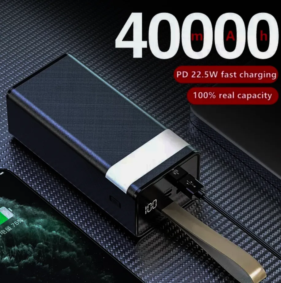 Power Bank 40000mAh / 30000mAh Super Fast Charging Portable Power Bank