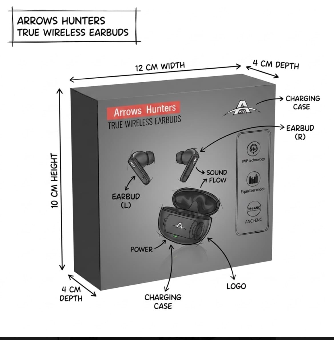 Arrow hunter earbuds